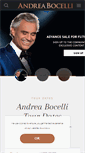 Mobile Screenshot of andreabocelli.com